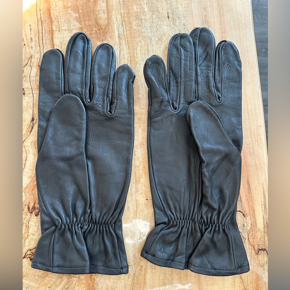 Vintage US Military Flyers Leather Glove Shells Brown Sheepskin Mens Medium 5